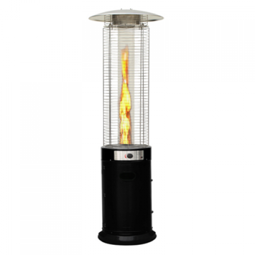 Commercial 15kw Flame Patio Heater Black Gas Depot